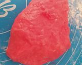 Foto langkah ke 3 dari resep Mochi red velvet isi wafer caramel.