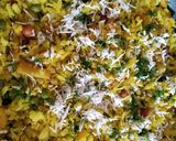 मटार बटाटा पोहे (matar batate pohe recipe in marathi) रेसिपी स्टेप 6 फोटो 