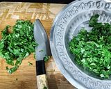 A picture of step 2 of Fenugreek leaves Sabji (Methi leaves Sabji).