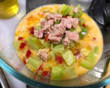 Foto del paso 4 de la receta: Tortilla de calabacín rellena de cosas ricas 😍😍