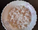 A picture of step 1 of Kadhi Rice.