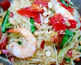 Hình bước làm 2 của món Gỏi đu đủ đâm