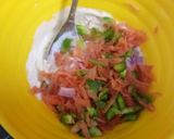 A picture of step 3 of Curd Veggies Sandwich.