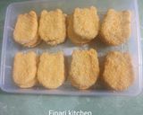 Foto langkah ke 16 dari resep Nugget ikan kakap mozzarella karakter beruang.