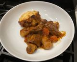 A picture of step 8 of Stifado.