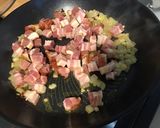 Une image de l'étape 14 de Gratin de légumes multicolores au lard, emmental et persil.