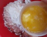 A picture of step 7 of Dilkush or sweet bread with coconut and tutti frutti filling.