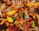 Hình bước làm 4 của món Chân Gà Sốt Thái
