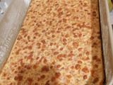 Fainá de queso y jamón