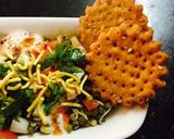 A picture of step 3 of Sprout moong chat.