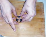 A picture of step 4 of Biscuit peda.