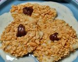 Mogyorókrémes derelye, mogyoró bundában, édes sajtkrémre fektetve (vegán) recept fázis 9 fotója