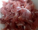 Hình bước làm 1 của món Thịt bò xào tỏi