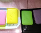 Foto langkah ke 8 dari resep Rainbow Cake (Kukus) Mudah Takaran Sendok.