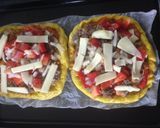 Hình bước làm 9 của món Pizza đế bí ngô- sốt bò bằm kiểu Ý kèm homemade sốt cà chua
