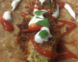 A picture of step 4 of Cutlets Paratha Roll.