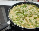 Foto del paso 5 de la receta Tortilla en verde: guisantes, judías verdes y pimiento