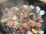 Baked harissa lamb mince stew