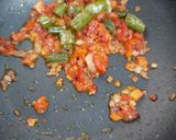 A picture of step 4 of Fried Kholar Beans with Napa (Kidney Beans with Basil).