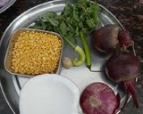 A picture of step 1 of Beetroot chana dal sabzi.