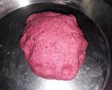 A picture of step 1 of Beetroot puri.