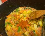 A picture of step 5 of Vegetable rice.
