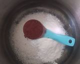 Foto langkah ke 3 dari resep Puding Buah Naga Lapis Coklat.