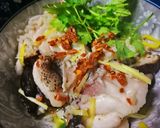 รูปขั้นตอนการทำที่ 3 ของ ข้าวต้มปลาเก๋าชิ้นโตเต็มคำ(สูตร1 กุ๋ยช่ายขาว และสูตร2 เซเลอรี่ คลินตัน...อะไร๊?? ตึ่งโป๊ะ)