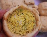 A picture of step 6 of Bihari Litti Chokha & Chutney.