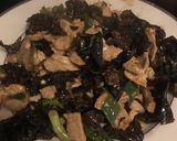 A picture of step 5 of Stir fry Ear mushroom (overnight, c 15min) keto.