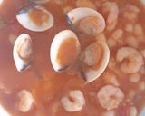 Foto del paso 4 de la receta: Alubias con gambas y almejas en Mambo