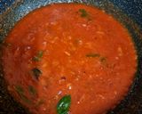 A picture of step 4 of Arrabiata pasta.