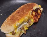 Foto del paso 6 de la receta: Sánduche🥯de pollo🍗y jamón🥓hawaiano🍍con queso🧀🥯🥪..