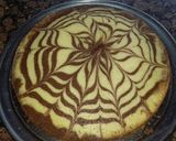 A picture of step 2 of Zebra cake.