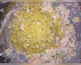 A picture of step 4 of Russian  salad.