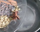 A picture of step 3 of Kashmiri/ Gullabi chai /Sab'z chai.
