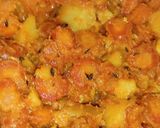 आलू गाजर(aloo gajar recipe in hindi) रेसिपी चरण 3 फोटो