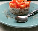 Une image de l'étape 7 de Tartare de tomates aux rillettes de thon.