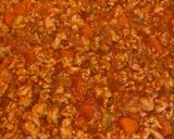 Foto del paso 4 de la receta Berenjenas rellenas de boloñesa en freidora de aire
