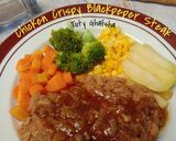 Foto langkah ke 5 dari resep Chicken Crispy Blackpeper Steak.