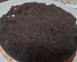 A picture of step 4 of Valentine day special black forest chocolate cake.