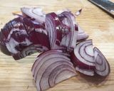 Édesburgonyás kuszkusz, karamellizált hagymával recept fázis 3 fotója