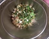 A picture of step 3 of Ridge Gourd Thecha.