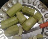 A picture of step 1 of Dudhi ki sabzi.