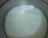 A picture of step 2 of Keshari KHEER with Date Palm Jaggery.