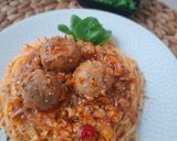 Foto langkah ke 9 dari resep Spagheti Meatball Bolognese.