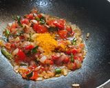 A picture of step 3 of Dalia upma (lapsi upma).