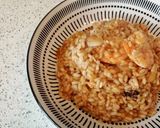 A picture of step 7 of Brothy rice with prawns and squid.