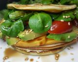 Une image de l'étape 2 de Sandwich Crêpe salade.
