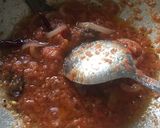 A picture of step 5 of Kadhai paneer.